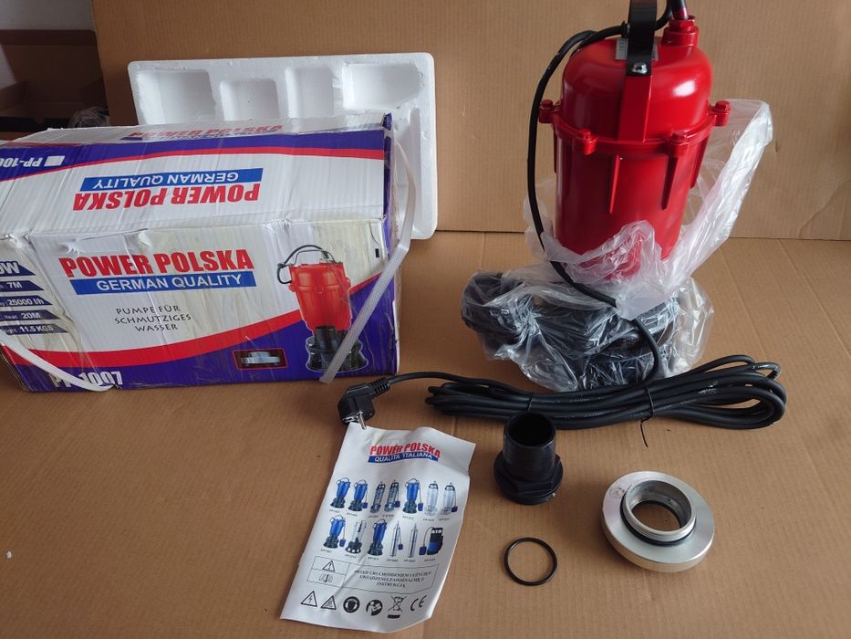 Pompa do wody Brudnej SZAMBA Zatapialna Szlamowa 4150W MOCNA 25000 L/h