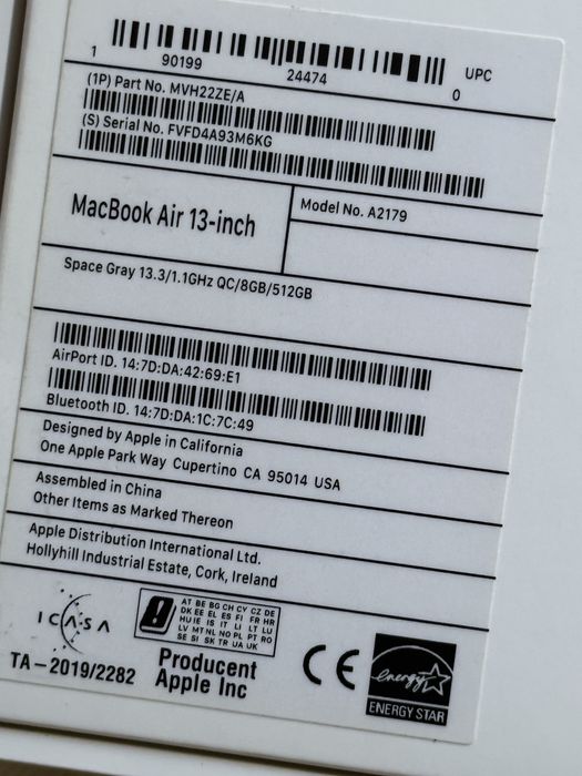 Sprzedam Macbook Air Aple