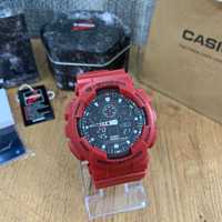 Męski Zegarek Casio G-Shock GA-100 Czerwony Cyfrowy