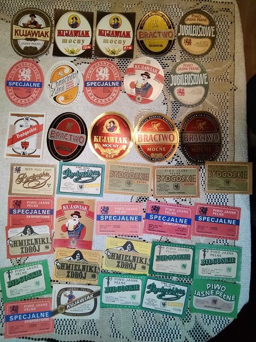 Browar Bydgoszcz - zestaw 36 szt etykiet na piwo