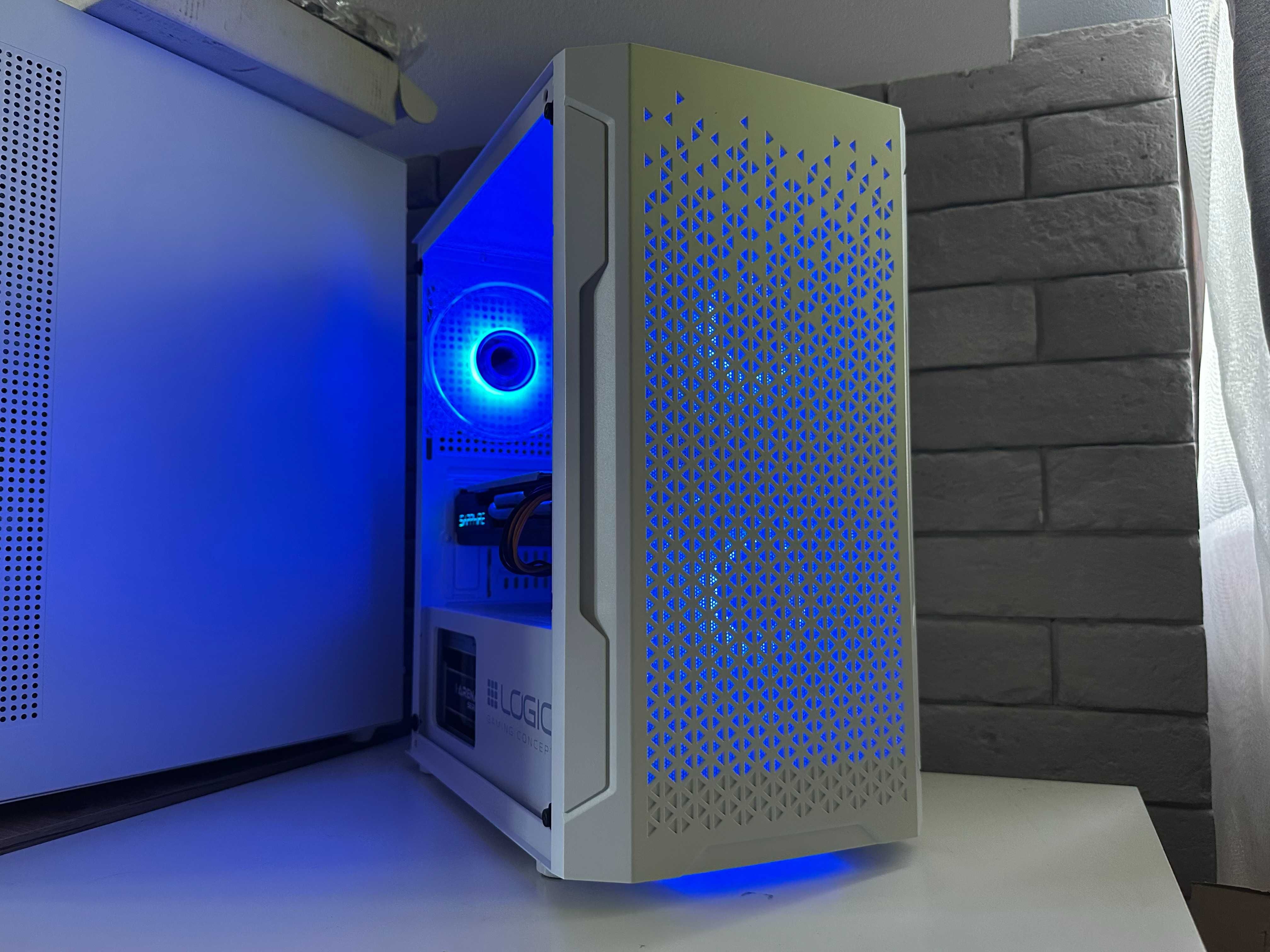 Biały Komputer RX 580 16GB RAM Intel Core i5 Gamingowy do Gier Wydajny