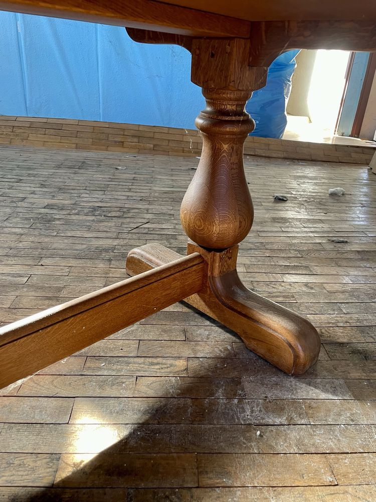Stół drewniany dębowy ława