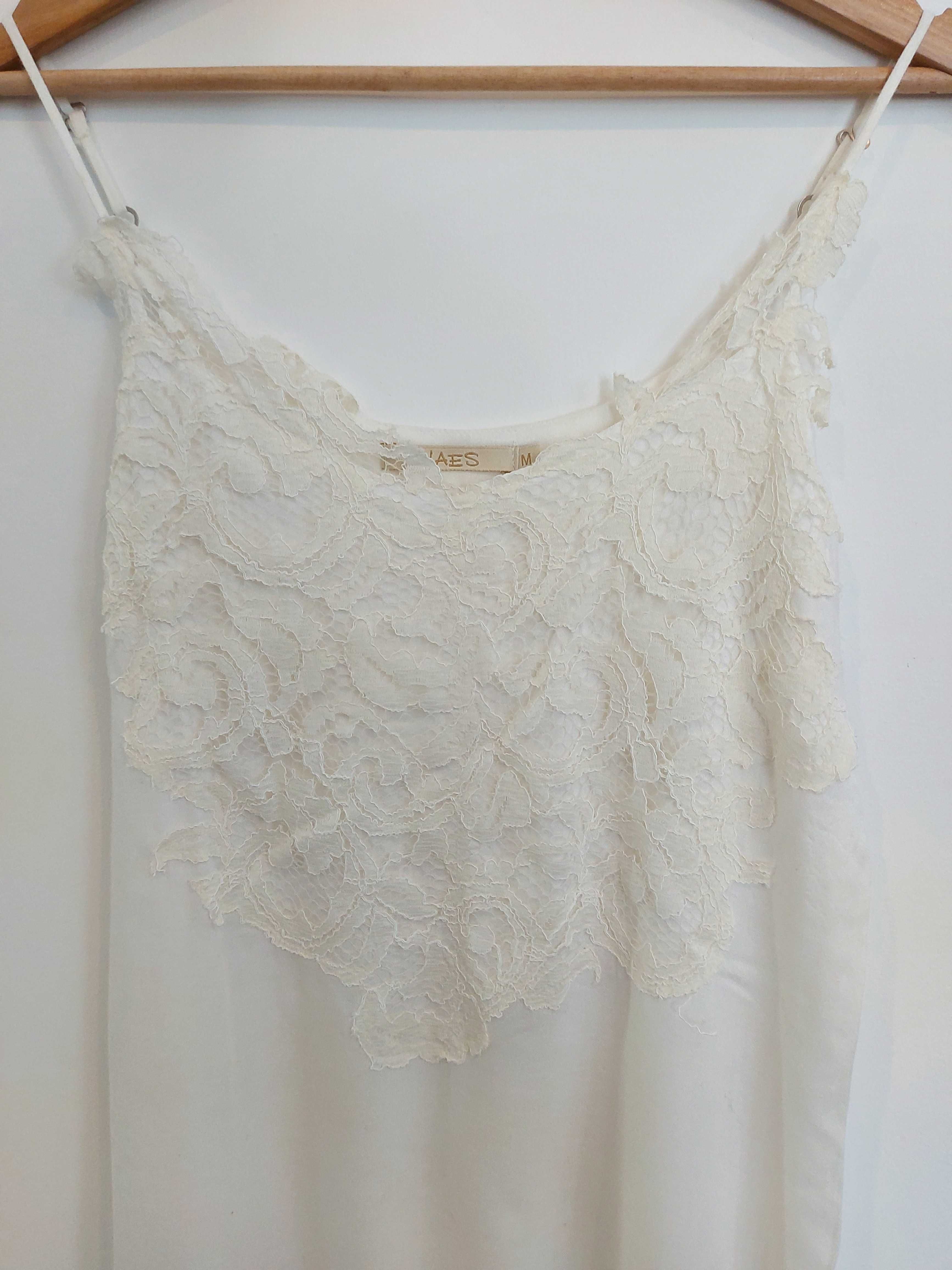 Vestido branco com Renda