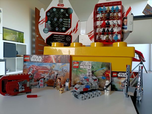 Zestaw 3 x LEGO Star Wars 75099, 75028 ,30279 + Stikeez Album Figurki