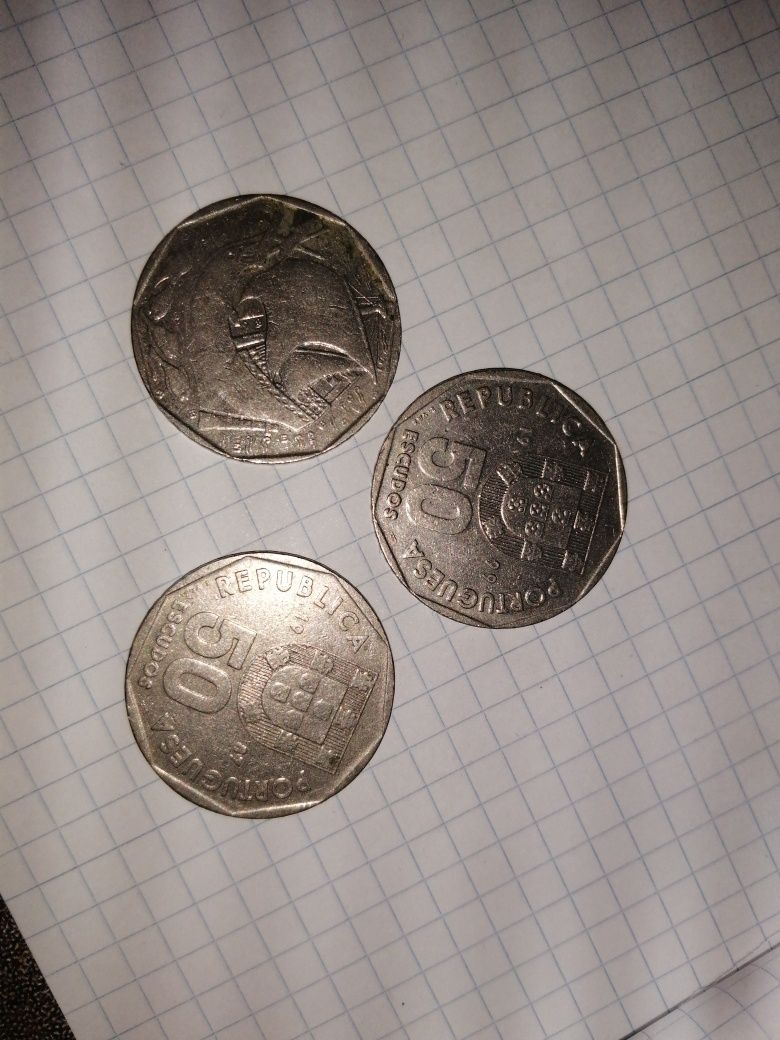 Moedas 50 escudos