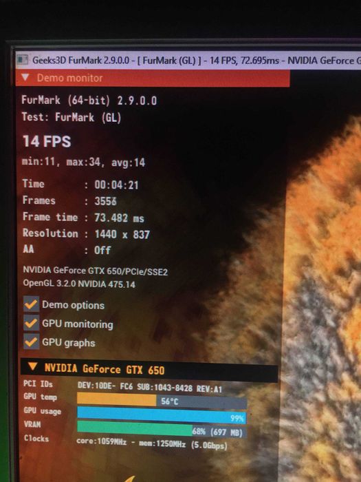 Видеокарта GTX 650