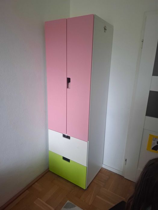 Ikea Stuva - szafa różowa, szuflady