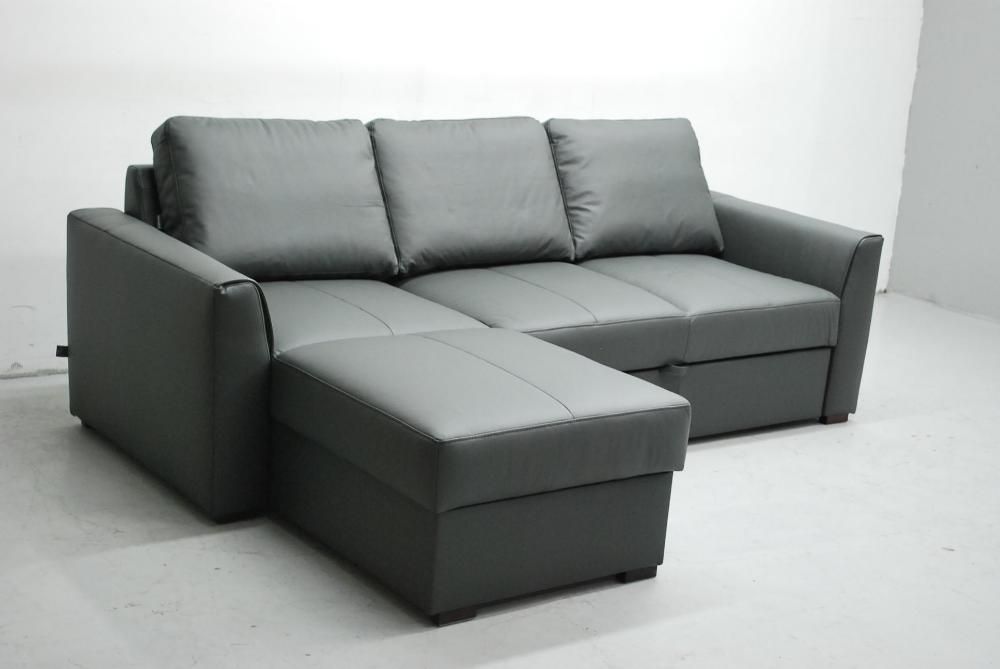 LZY skóra naturalna narożnik funkcja spania pojemnik 6492 rogówka sofa