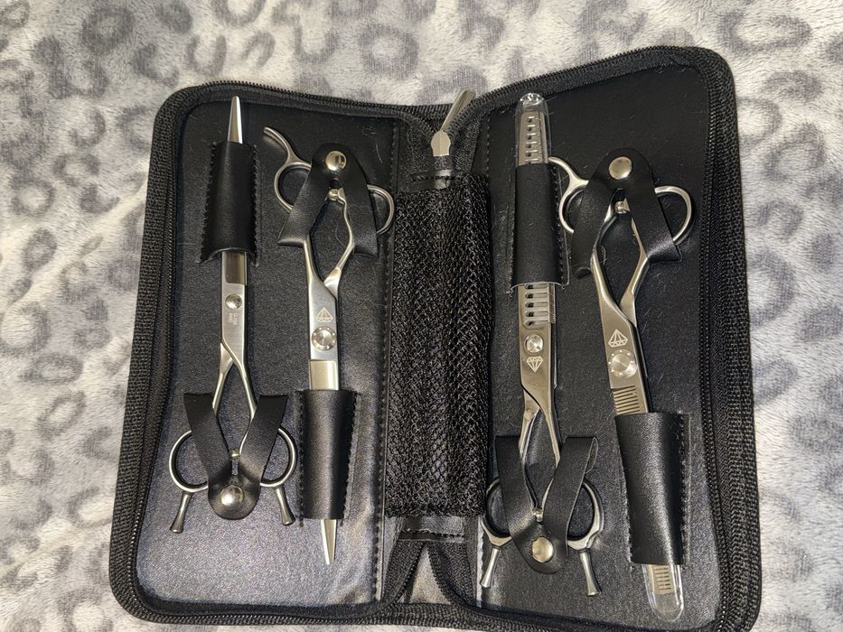 nożyczki groomerskie zestaw diamond
