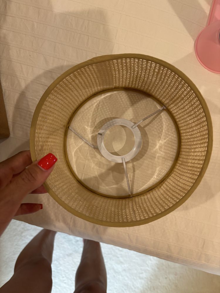 Cupula para abajur de rafia