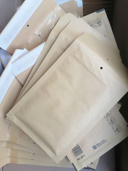 Бандерольные конверты, почтовые А11, 50 шт. Воздушно-пузырчастые, поль