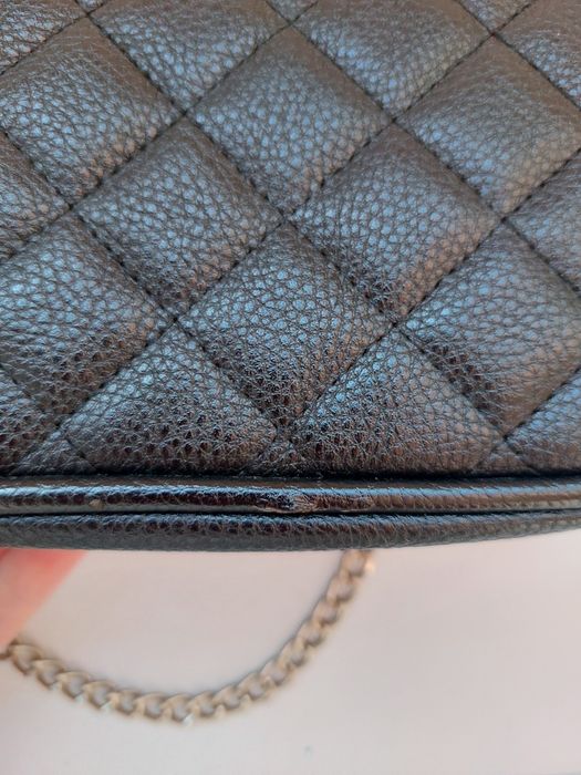 Сумка клатч чорна типу Шанель Chanel