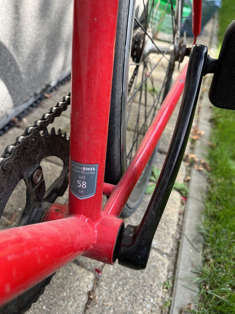 Rower Polka Bikes 58cm fixed gear single speed