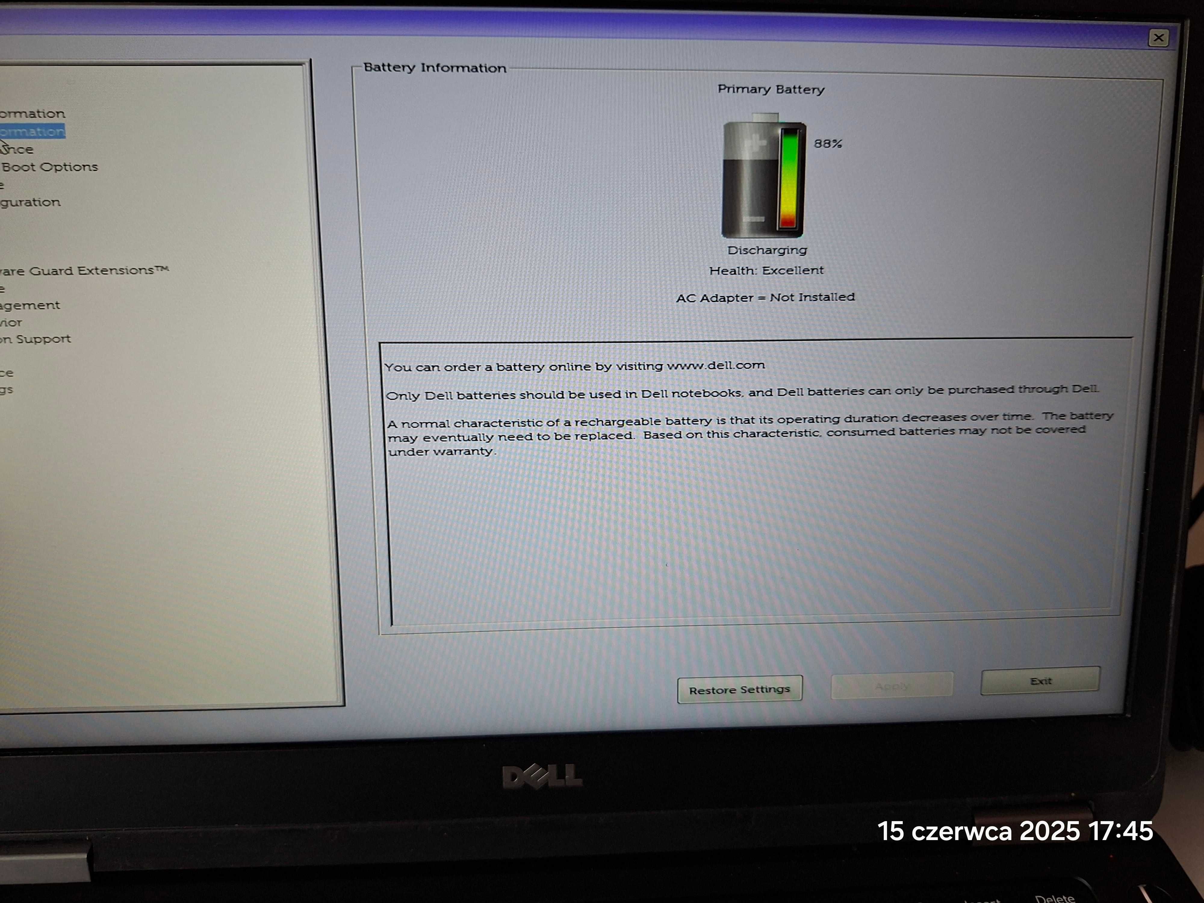 Notebook DELL Latitude E5470