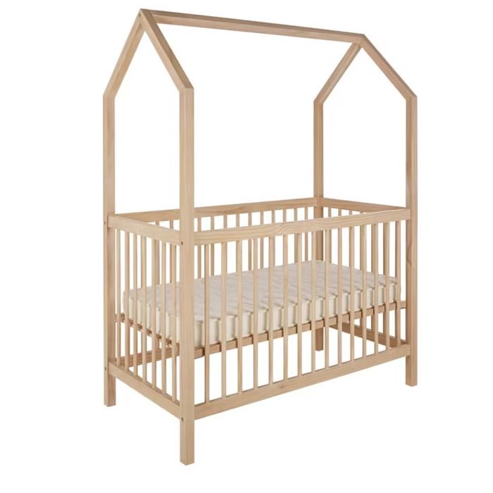 Berço Cabana em madeira + Colchão