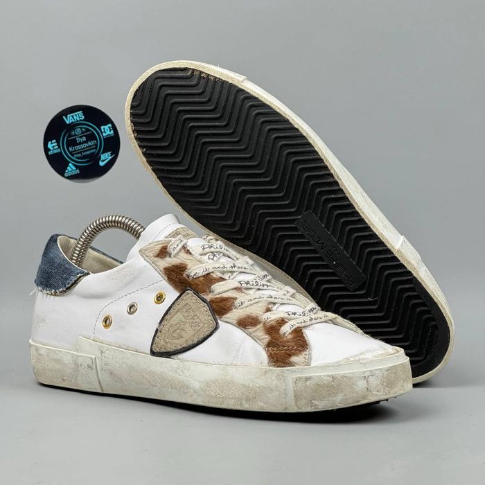 Кеды кроссовки Philippe Model Paris кеди кросівки шкіряне взуття