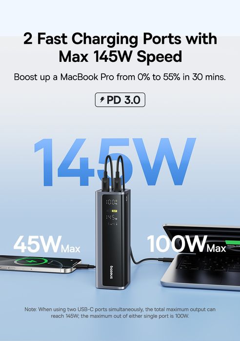 Baseus EnerGeek GP12 - Power Bank 20800
mAh