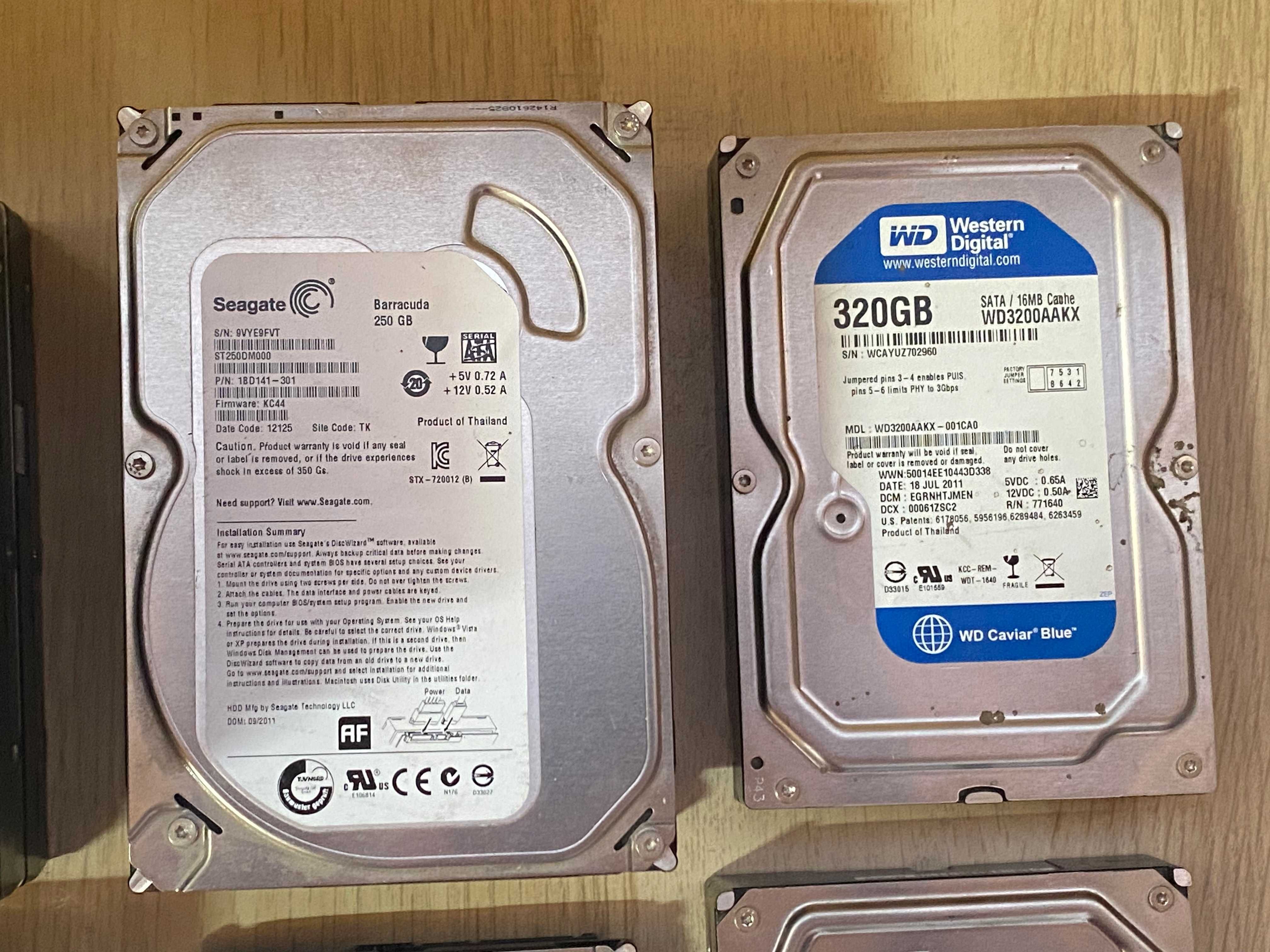 Жорсткі диски (HDD) 1TB / 320 GB / 160 GB