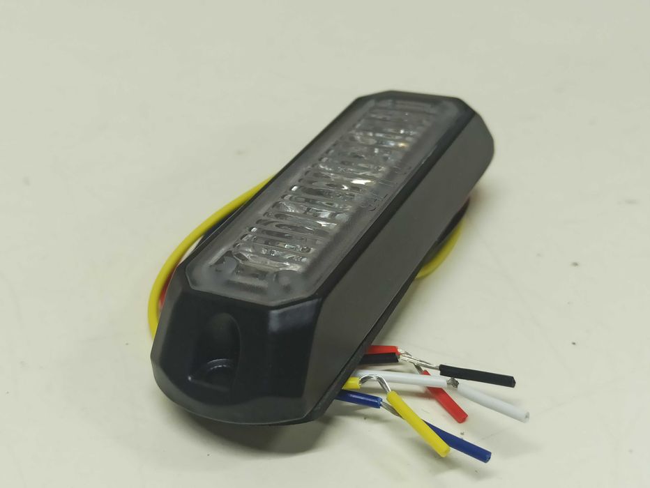 Стробоскоп, мигалка на 4 світлодіода. синій червоний помаранчевий