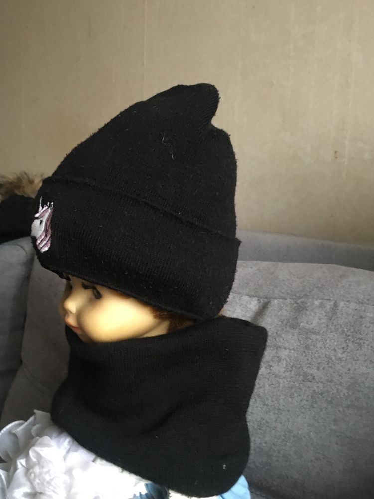 Шапочка и шарфик для девочки
