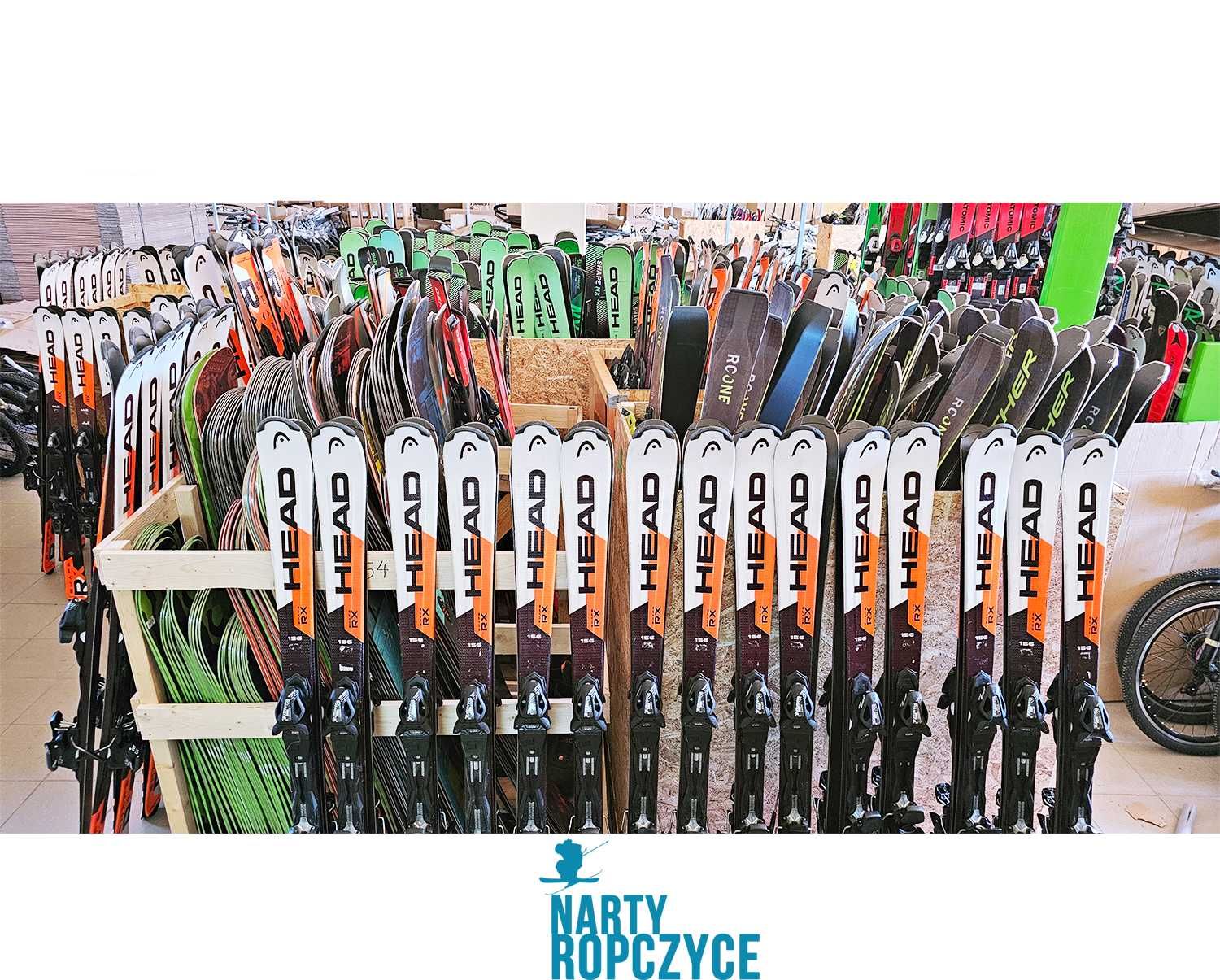 NartyRopczyce Narty 142/149/156/163 170 HEAD RX SHAPE Pakiet db stan