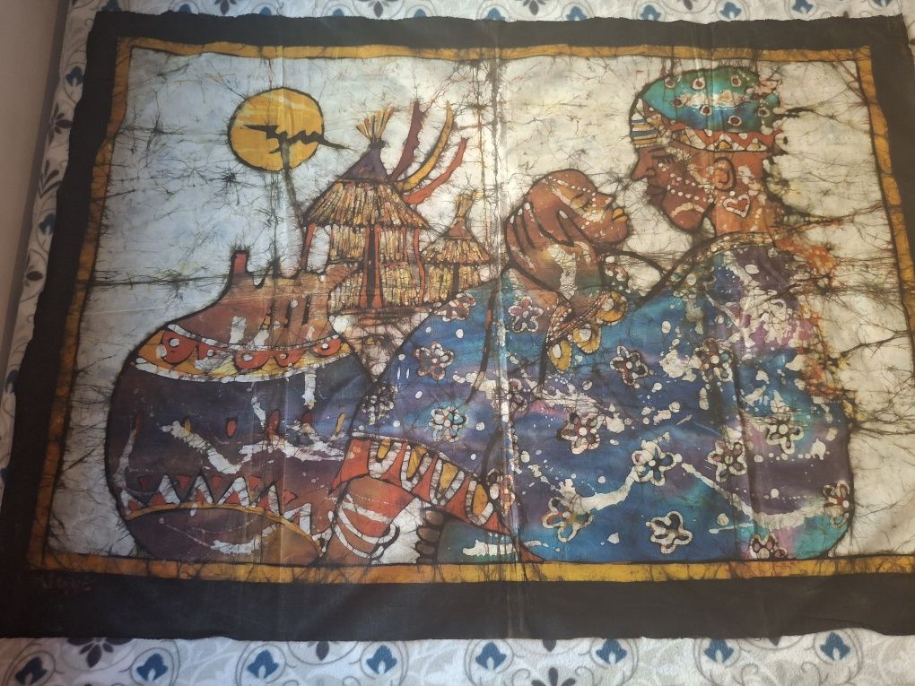 Quadro pintura Maconde