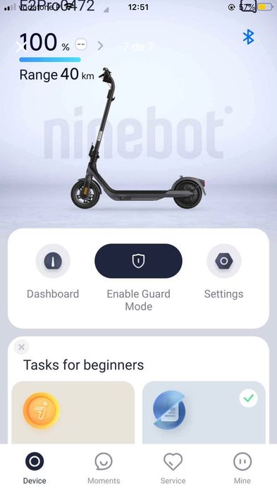 Trotinete nine bot e2 pro