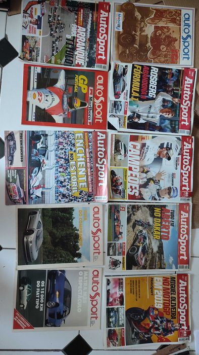 Lote 36 Revistas de Automóveis e Automobilismo