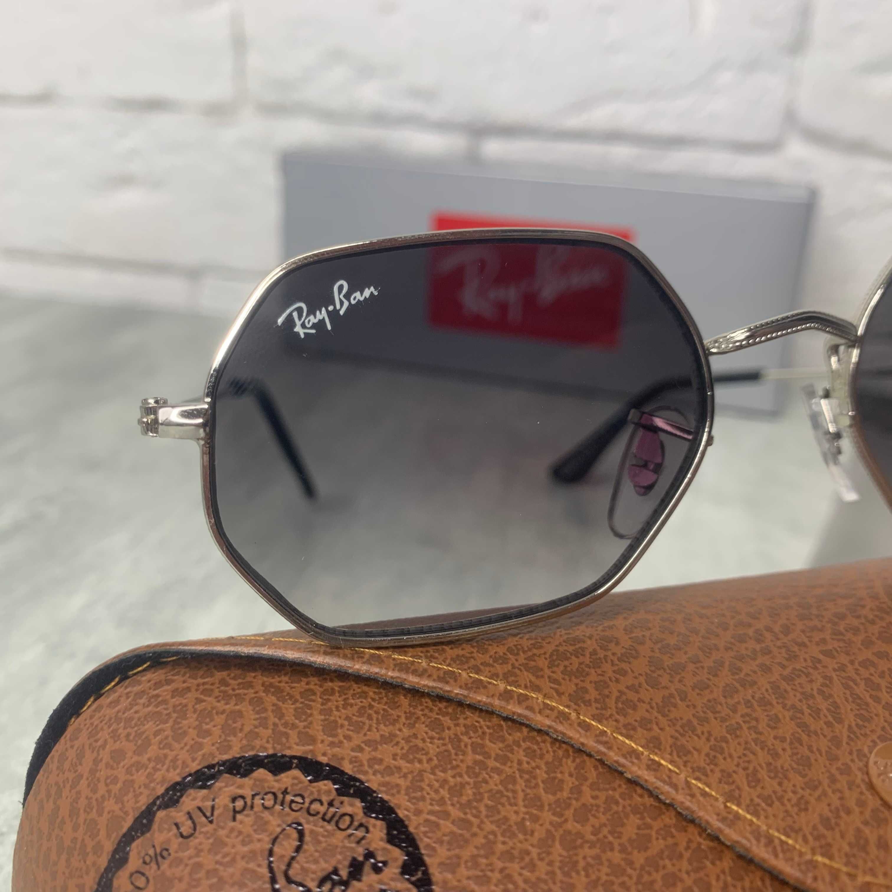Сонцезахисні окуляри RAY BAN 3556 OCTAGONAL чорний в сріблі