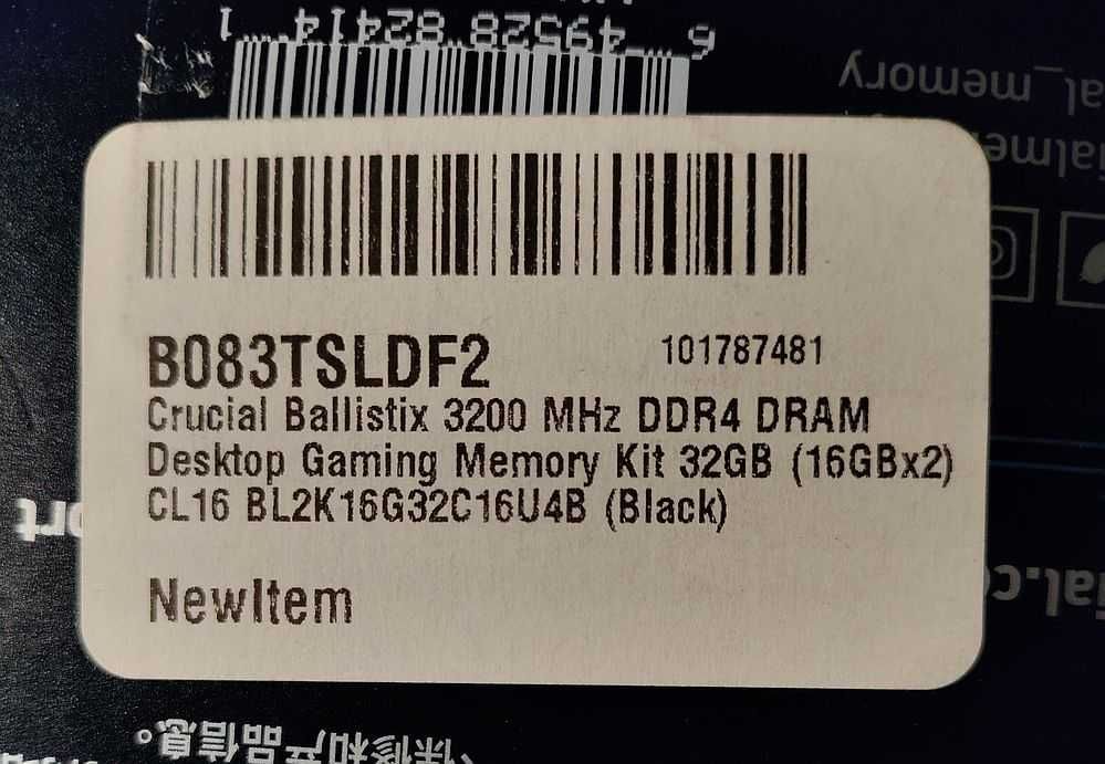 ddr4 Crucial 32gb  2x16Gb Ballistix Gaming memory модули памяти 3200