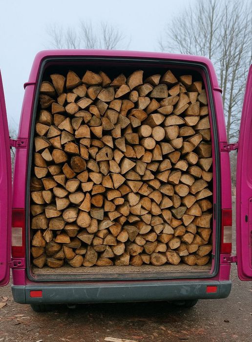 Дрова бездоганної якості - дуб, береза, вільха - доставка 8-18 м3