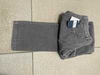 męskie spodnie sztruksowe HACKETT jasnoszare rozmiar 34 L - NOWE !!!