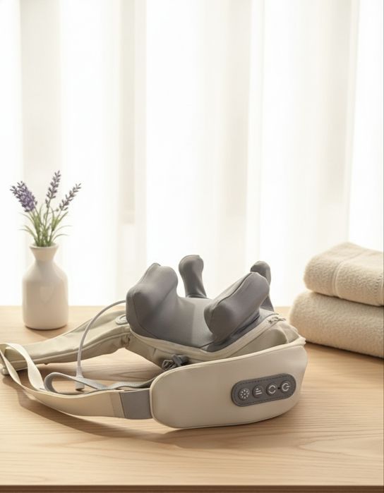 Масажер для спини та шиї з підігрівом та USB зарядкою