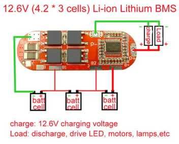 Контролер зарядки bms 3s модуль захисту для 3-х LI-ION аккумуляторів