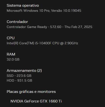 computador fixo/ gaming