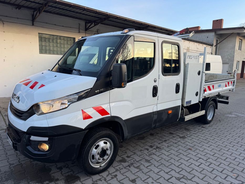 Iveco DAILY 35C16 WYWROTKA DOKA HDS! Kiper KAMERA NAWIGACJA KLIMA TEMPOMAT HAK na 3.5t  BRYGADÓWKA 7-OSOBOWY okazyjna cena! 2.3jtd 156KM do 3,5t
