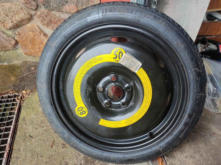 Koło zapasowe dojazdowe dojazdówka 18 cali VW 5x112