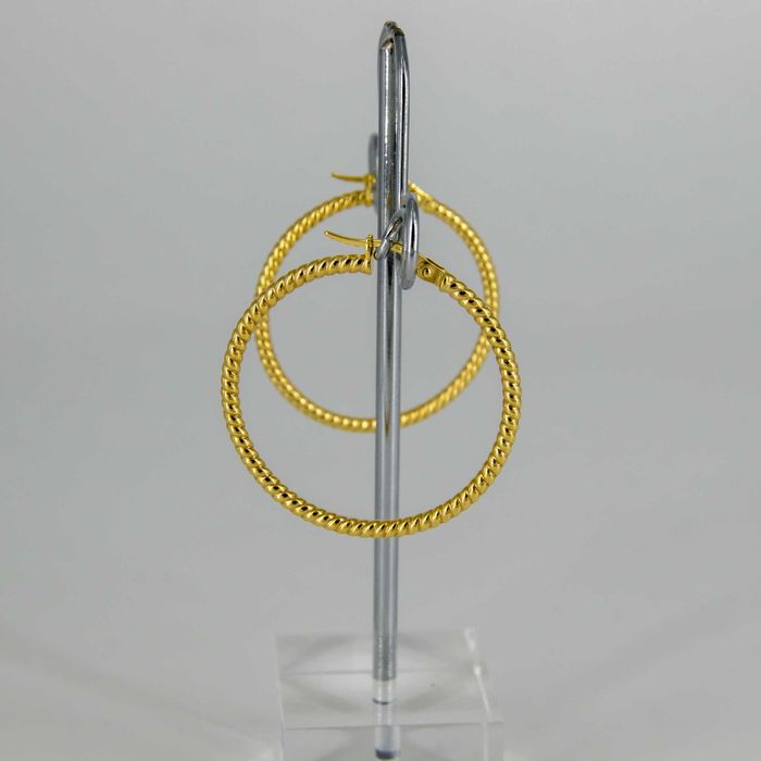 Złote kolczyki 585 koła 2,59 gram 3,5cm Nowe WYSYŁKA GRATIS