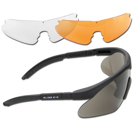 Балістичні окуляри Swiss Eye Raptor New (3 змінних лінз + футляр), опр