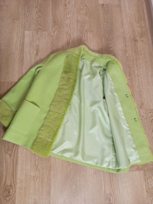 Пальто вовна, кашемір з натуральною норкою