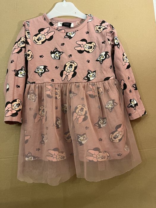 2 sukienki myszki Minnie rozmiar 86 blizniaczki
