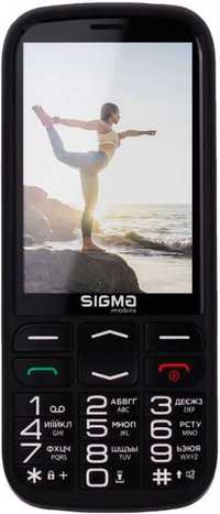 Мобильный телефон (бабушкофон) Sigma mobile Comfort 50 Slim (Black)