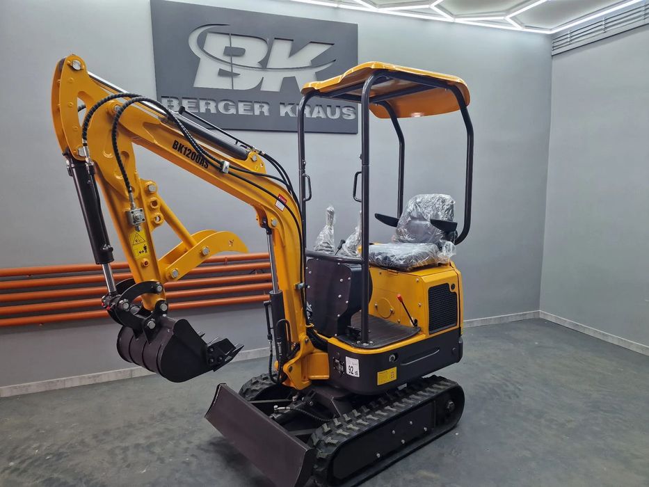 Berger Kraus BK1200AS  Mini Koparka Berger Kraus BK1200AS łyżka skrętne ramie KUBOTA