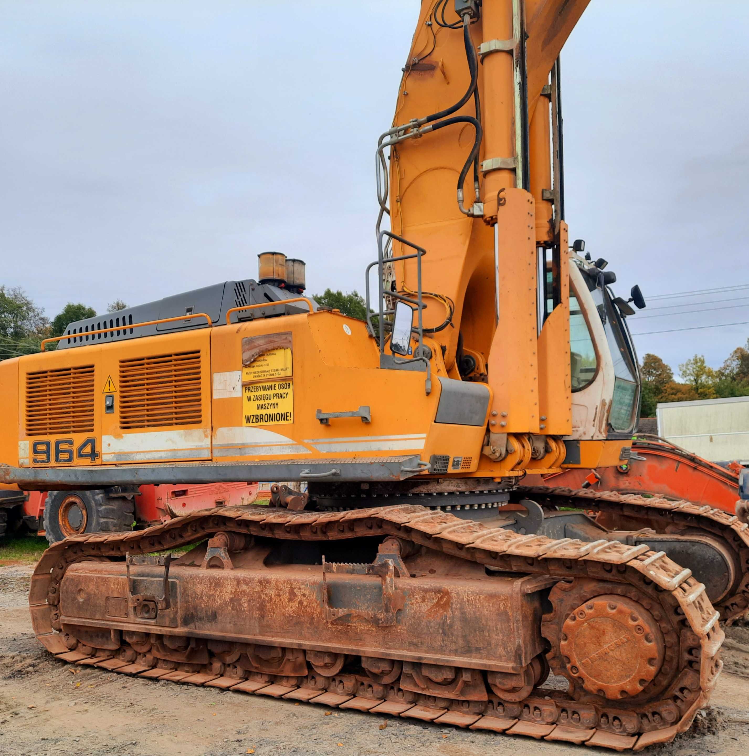 koparka liebherr  964c hd zwolnica final drive gąsienica łańcuch