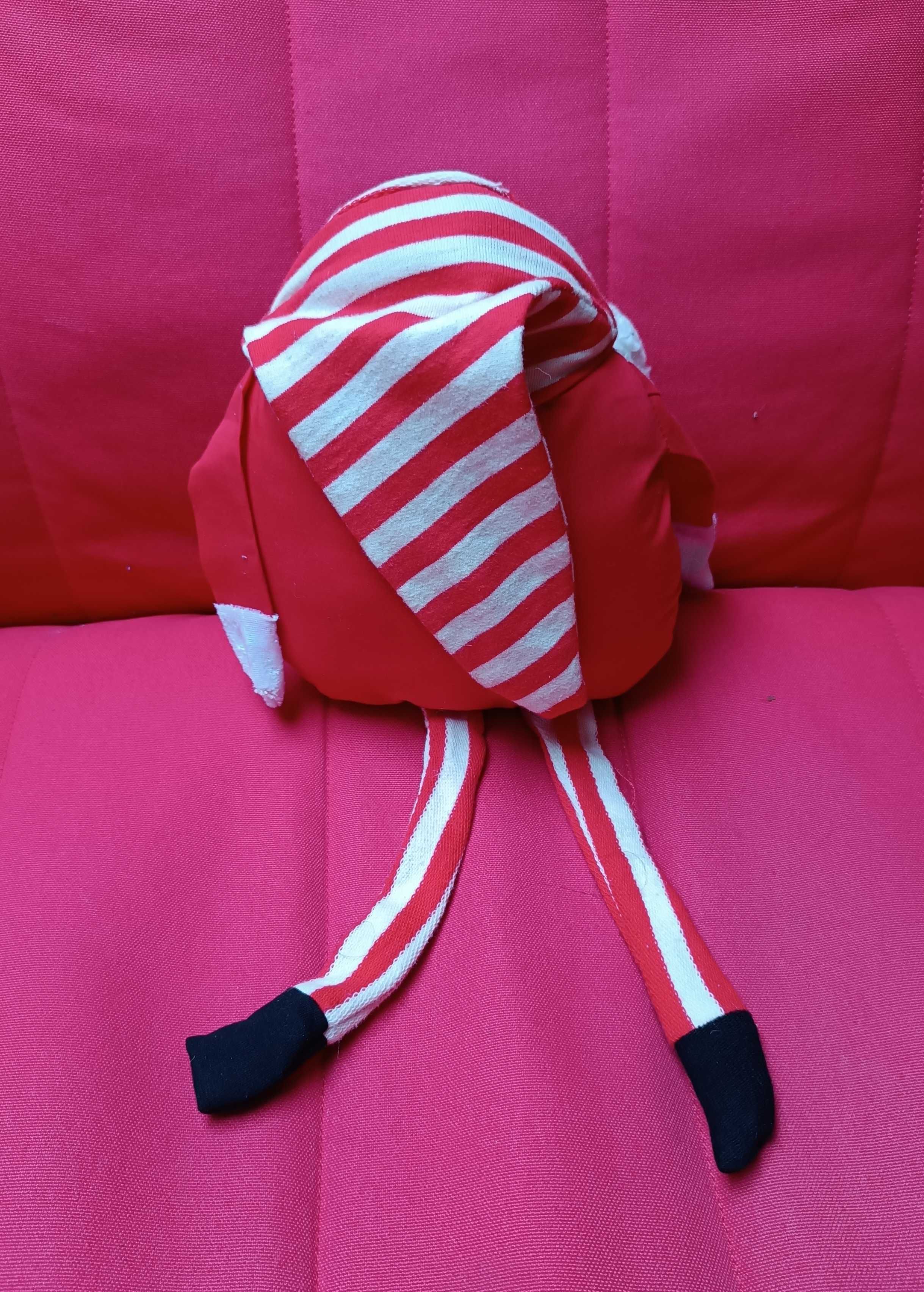 Maskotka przytulanka pluszak Skrzat Święty Mikołaj krasnal Handmade