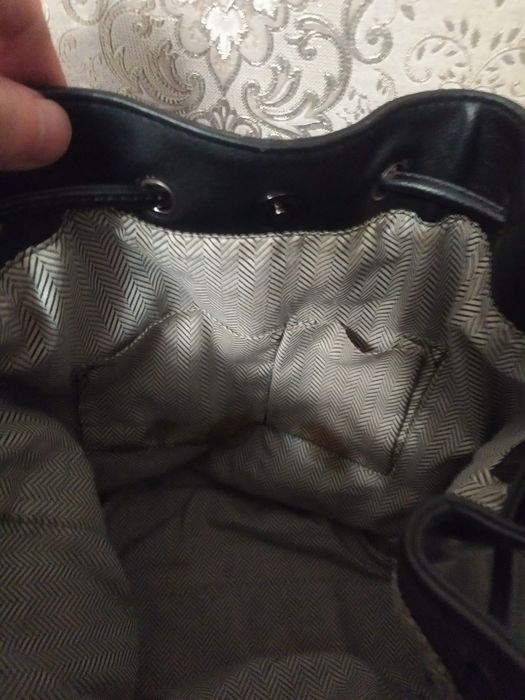 Стильна чорна жіноча сумка з екошкіри, женская сумочка