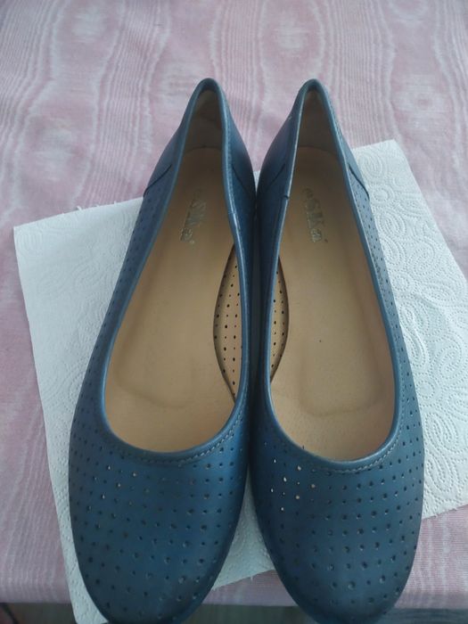 Baleriny skórzane "eSka"