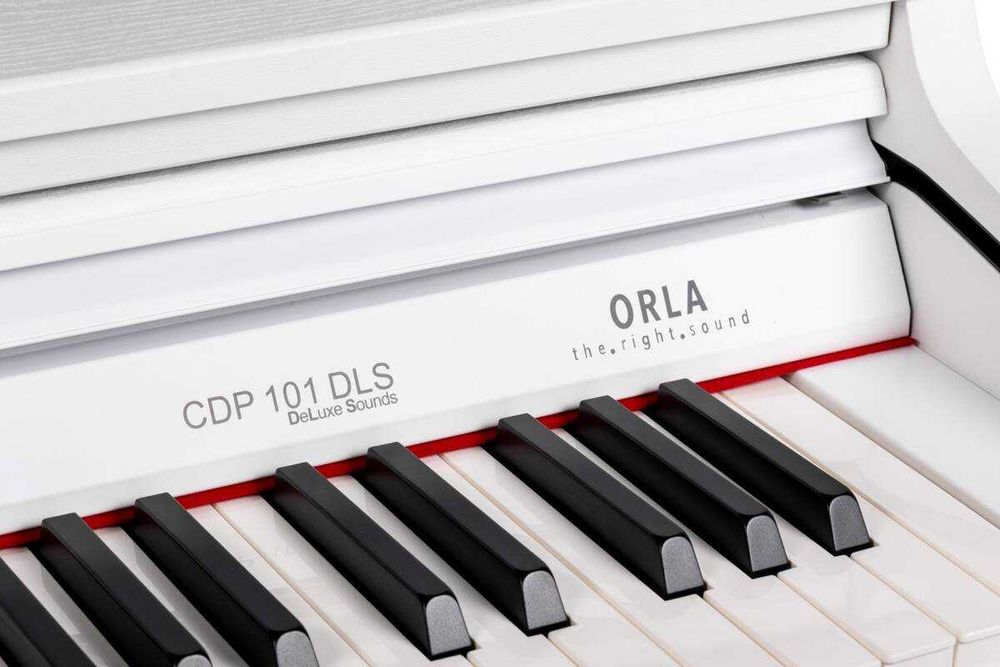 ORLA CDP 101  Pianino Biały Mat + ŁAWKA + Słuchawki | ZESTAW