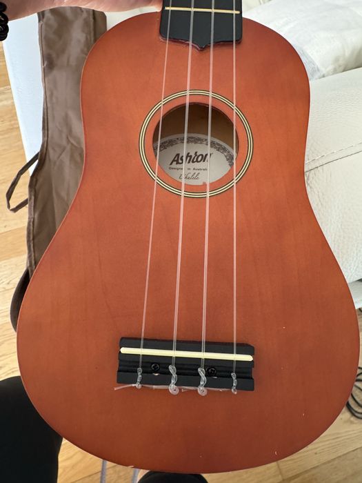 Ukulele novo e em saco