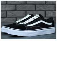 Мужские / женские кеды Vans Old Skool Black White кеди ванс олд скул